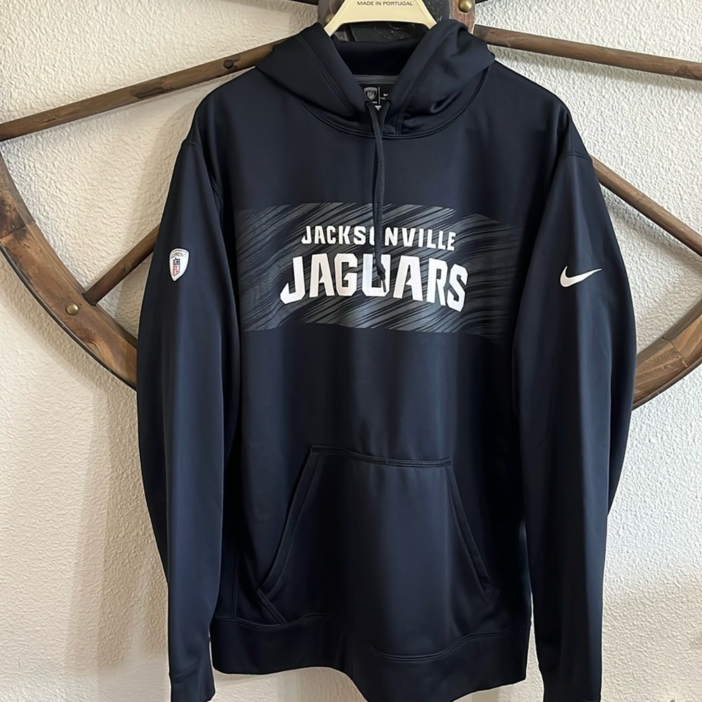 Nike NFL Jacksonville Jaguars thermafit hooded sweatshirt. size medium. 57C